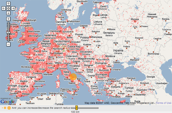 Mappa immobiliare interattiva di Properazzi